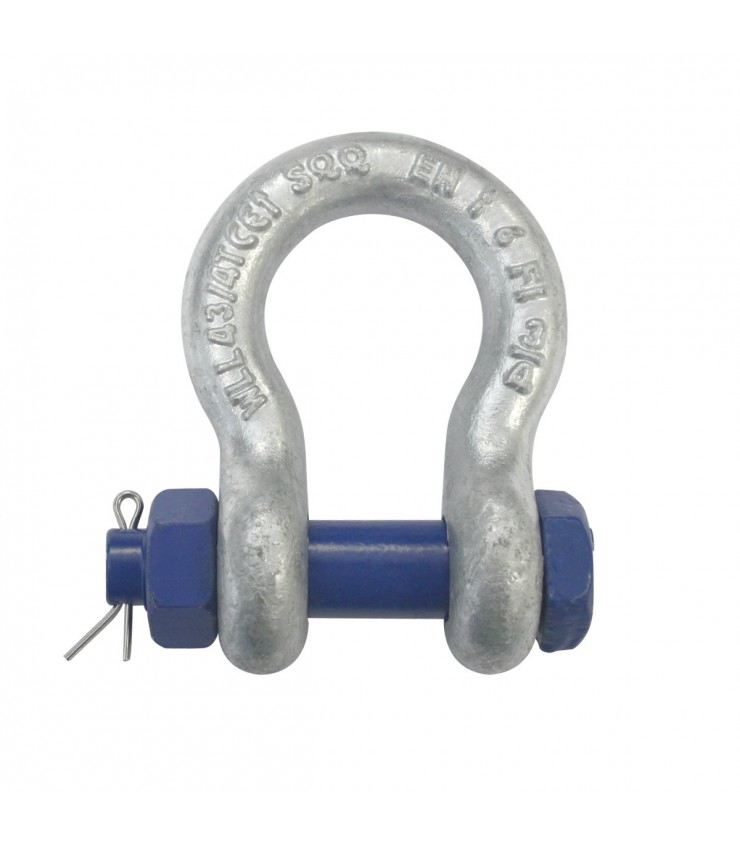 Bow Shackles Manille 2 x 2 T Galvanisé