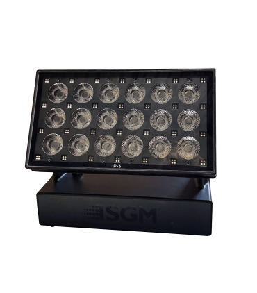 SGM - P-3 Vision - Projecteur Wash + Pixel - 18 LEDs RGBW 15W 