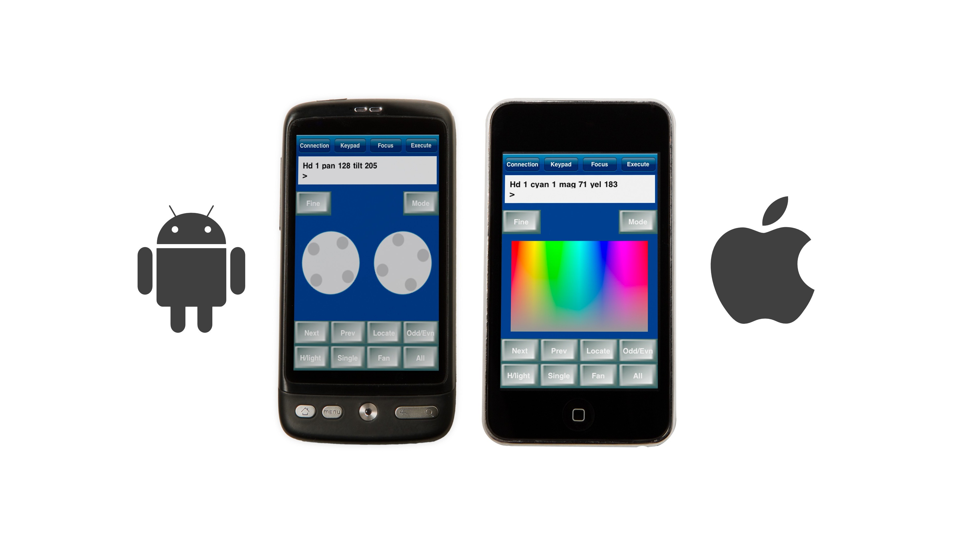 chamsys applications pour smartphone ios ou android