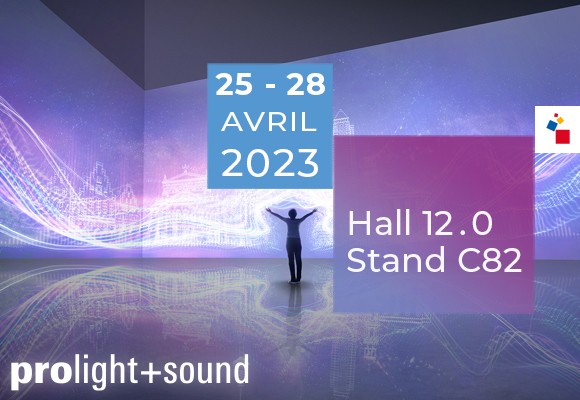 Retrouvez nos télécommandes sur notre stand au Prolight+Sound 2023 !